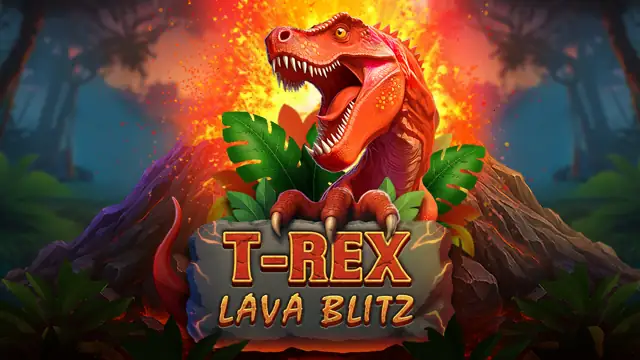T-Rex Lava Blitz slot artwork